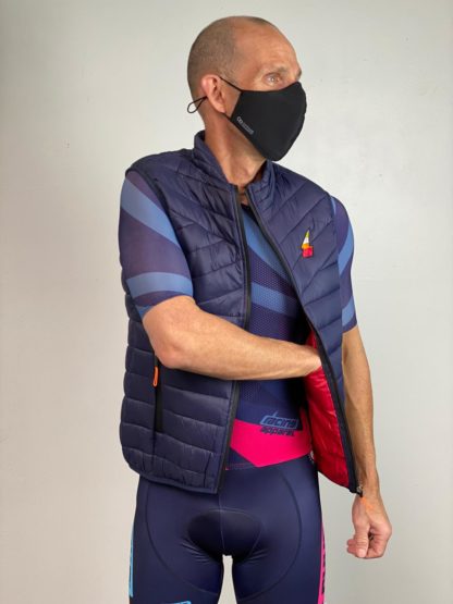 RA DIA down vest navy blue - Image 3