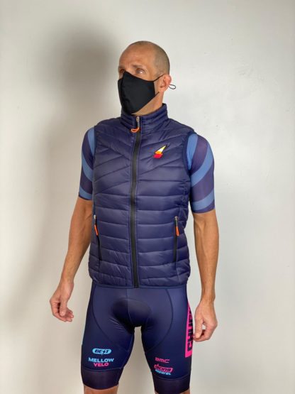 RA DIA down vest navy blue
