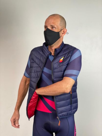 RA DIA down vest navy blue - Image 5