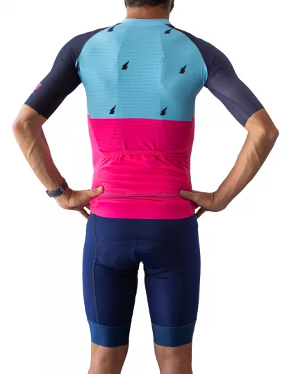 JERSEY SR ZIPPERLESS - BOLT BLUE PINK - Image 3