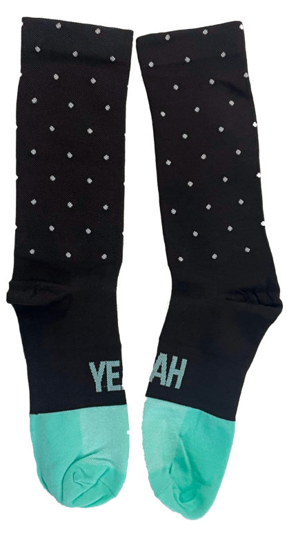 BLACK 6" YEAH TURQUISE