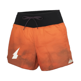 RUNNING SHORT USRC ORANGE CLOUDS WOMEN - MX