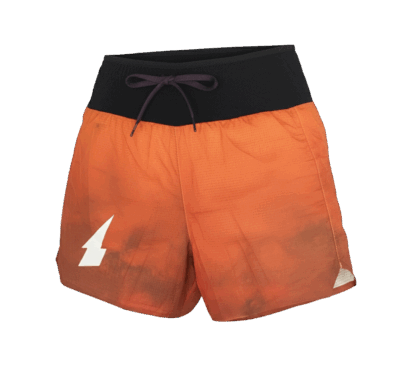 RUNNING SHORT USRC ORANGE CLOUDS WOMEN - MX